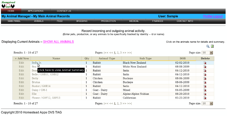 bird breeding record keeping software